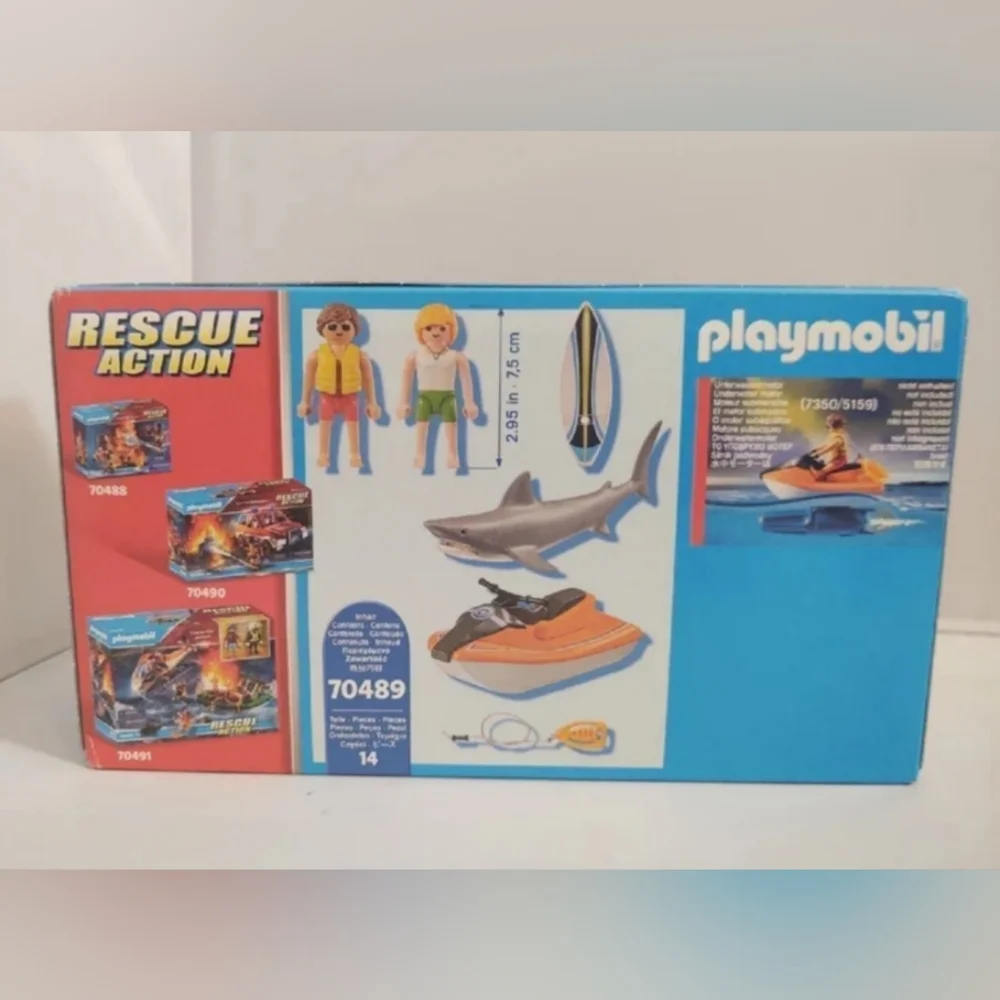 Playmobil Shark Attack Rescue 70489 NWT